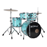 Bateria Acústica Odery Inrock Séries Surg Green Bumbo 20 Cor Surf Green