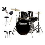 Bateria Acústica Premium Dx722 Bk 22''