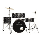 Bateria Acústica Trinity Dmt220 Michael Black Bumbo 20