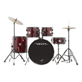 Bateria Acústica Vogga Urban Vpd122 Vinho Bumbo 22