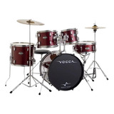 Bateria Acustica Vogga Vpd 924 22 Com Banco Vinho