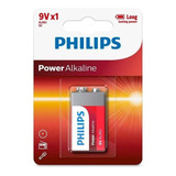 Bateria Alcalina Philips 9v- 6lr61p1b/97