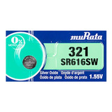 Bateria Botão 321 Sr616sw Murata Blister C/ 01 Un.