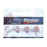 Bateria Botão 364 Sr621sw Energizer 4 Un.