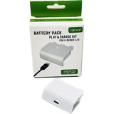 Bateria + Carregador P/ Controle Xbox One X-series X/s Branc