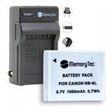 Bateria + Carregador P Canon D10 D20 500 Hs S120 S90 S95