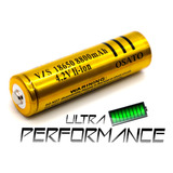 Bateria Cr 18650 3800mah Li-ion 3.7v Recarregável Vermelha