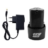 Bateria E Carregador 12v P/ Parafusadeira Lith