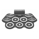Bateria Eletrônica 9 Pads 7 Sons Dobrável - Spring