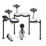Bateria Eletrônica Alesis Nitro Max Kit 8 Peças Bluetooth Cor Preto