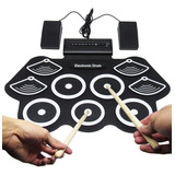 Bateria Eletrônico Instrumento Musical Pc Smartphone C Pedal