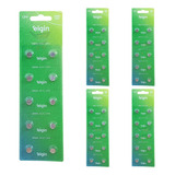 Bateria Elgin Lr626 Ag4 377 1.5v - 5 Cartela Com 10 Unidades