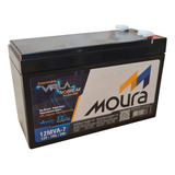 Bateria Estacionária Moura Vrla Nobreak 7ah 12v Mva-7