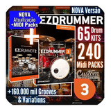 Bateria Ezdrummer 3 + Ez Drummer 2 Full All Atualizado Wind