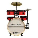 Bateria Infantil Com Chimbal Acústica Rmv Rock Kids