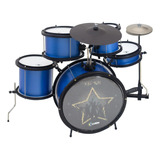 Bateria Infantil Luen Star Kids Azul Para Criança
