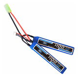Bateria Lipoly 7.4 2s Recarregavel 1100mah Airsoft Eletrica