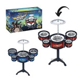 Bateria Mini Infantil 8 Peças Rock