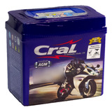 Bateria Moto Cral 6ah 12v Para