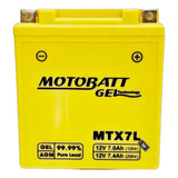 Bateria Motobatt Gel Mtx7l 12v 7ah Twister Xr 250 Tornado