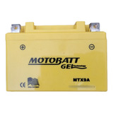 Bateria Motobatt Gel Mtx9a Honda Vt Shadow 600 Cb 500 Ytx9bs