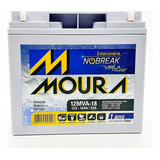 Bateria Moura Estacionária 12v 18ah Vrla Para No-break
