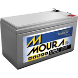 Bateria Moura Vrla Selada 12v 7ah Alarme No-break 12mva-7