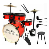 Bateria Musical Infantil Rmv Rock Kids Com Chimbal - Cores