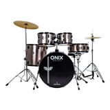 Bateria Nagano Onix Skinny 20 Banco + Ferragens + Pratos