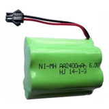 Bateria Para Carrinho 6v Aa 2400mah Com Conector Smp02 Ni-mh