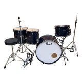 Bateria Pearl Roadshow 22-12-14-16 Com Caixa E Ferragens
