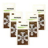 Bateria Phonak P312 Aparelho Auditivo 30 Pilhas = 5 Cartelas