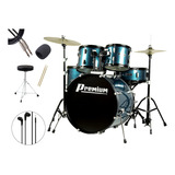 Bateria Profissional Premium Dx 720 Prato Banco Cor Vinho