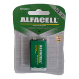 Bateria Recarregável 9 Volts Alfacell 9v 450mah Original Top