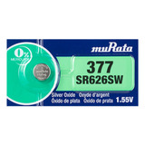 Bateria Relógio Botão 377 Sr626sw Murata