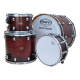 Bateria Rmv Exclusive B20,t12,s14 Cx14 Vinho Shell Pack
