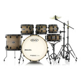 Bateria Rmv Fibertech Avelã Wood 22¨,8¨,10¨,12¨,16¨ Com Ban