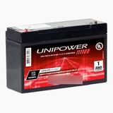 Bateria Selada 6v 12ah Unipower Up6120 - Vida Útil: 2 Anos