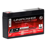 Bateria Selada 6v 7,2ah Unipower Up672 - Vida Útil: 2 Anos