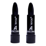 Batom Para Cabelos Brancos Anaconda 4g Preto Kit Com 2 Batom