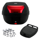 Baú 28 Litros Bauleto Pro Tork Smart Box + Base Fixação Moto