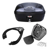 Baú 45 Litros Givi + Bagageiro Fazer 150 2014+ Spto086 Scam