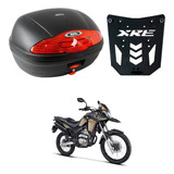 Baú 45l Monolock Vermelho Givi + Bagageiro Xre 300 Bráz