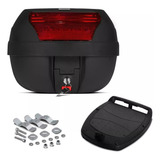 Baú Bauleto Moto 28 Litros Modelo Smart Box + Kit De Fixação