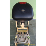 Bau Bauleto Moto 33 Litros Gow+suporte+setas E Retrovisor