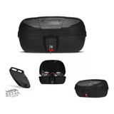 Bau Bauleto Moto 45 Litros Universal Com Base P/ 2 Capacetes