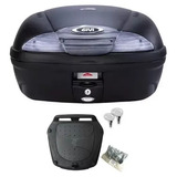Baú Central Givi E450 Simply 2 45 Litros Fume C/ Kit Fixação