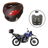 Baú De 41 Litros Com Suporte Para Yamaha Crosser 150