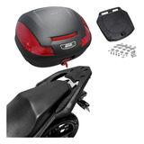 Baú Givi 47 Litros E470n+bagageiro Scam Cb 250 Twister 16-22