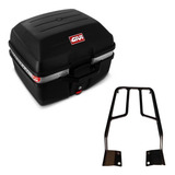 Baú Givi Monolock E27 Traffic + Bagageiro Factor 150 2014+